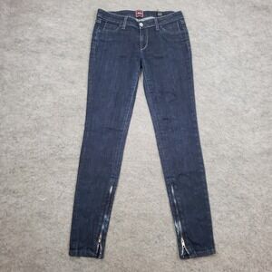 3GR Three Girls‎ Running Jeans Women 29 Jegging Skinny Low Rise Ankle Zip 30x30